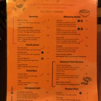 Menu  at InSaeng in Amsterdam