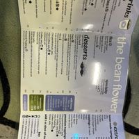 Menu  at The Bean Flower  in Durham