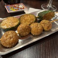Brochettes de champignons et de courgettes   at Mian Miam in Amiens