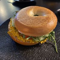 Scrambled tofu  at GegenVind Café in Hamburg