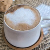 Coffe with oat milk. Está rico.😉 at Lovegan Cafe in Moalboal