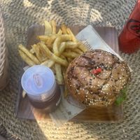 pesto chicken bun   at Lovegan Cafe in Moalboal