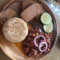 Filipino breakfast   at Lovegan Cafe in Moalboal