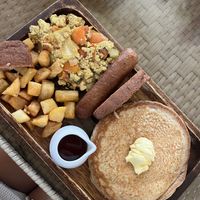 American breakfast   at Lovegan Cafe in Moalboal