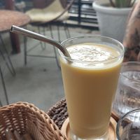 Mango shake at Lovegan Cafe in Moalboal