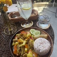 Chick’n curry  at Lovegan Cafe in Moalboal