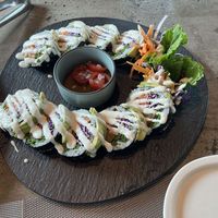 Veggie roll plate  at Jeju Veggies - 제주베지스 in Jeju