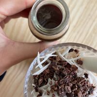 coconut coffee at iVegan Supershop Hoi An - Healthy Plant Based Cafe in Hoi An