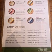 Menu has info about nutrients and calories at iVegan Supershop Hoi An - Healthy Plant Based Cafe in Hoi An