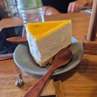 Passionfruit cheesecake at iVegan Supershop Hoi An - Healthy Plant Based Cafe in Hoi An