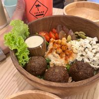 falafel bowl at iVegan Supershop Hoi An - Healthy Plant Based Cafe in Hoi An