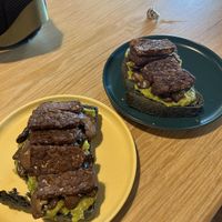 Avocado toast with tempeh  at iVegan Supershop Hoi An - Healthy Plant Based Cafe in Hoi An