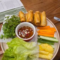 Spring rolls at iVegan Supershop Hoi An - Healthy Plant Based Cafe in Hoi An