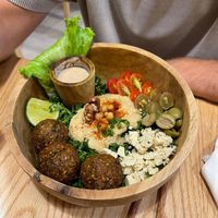 falafel salad bowl  at iVegan Supershop Hoi An - Healthy Plant Based Cafe in Hoi An