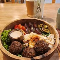 falafel bowl  at iVegan Supershop Hoi An - Healthy Plant Based Cafe in Hoi An