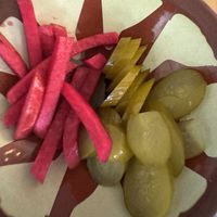 Side pickles  at Koshari in Seattle