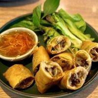 Veg spring rolls   at DMK - S & P - T1 in Bangkok