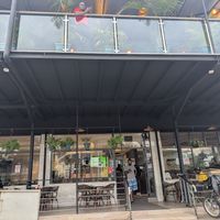 Outside at Slush Coffee World in Nairobi