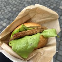 Schnitzelsemmel  at Die Vegane Fleischerei in Augsburg