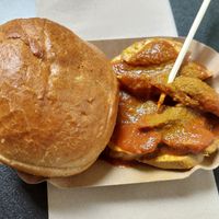 Vegane Currywurst at Die Vegane Fleischerei in Augsburg