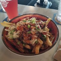 Sweet & Spicy Loaded Fries at Yellow Springs Brewery Taproom & Kitchen in Columbus
