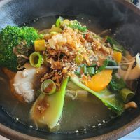 Suppe mit Grüner Pfeffer-Brühe (vegan bestellt) at Mala Hot - 小红门麻辣烫 in Reutlingen