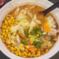 Spicy Miso Ramen and Spicy Bamboo Shoots at Little Ramen Bar in Melbourne