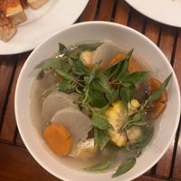 Vegan pho   at Quan Chay Dam in Hoi An