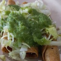 Taquitos dorados de papa at Pozole Mio in Puebla