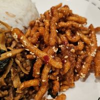 these were stale and chewy, not crunchy like other places at Sawasdee Vegetarian in Bangkok