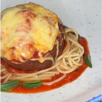 Pasta with vegan meat   at Skye in Sao Paulo