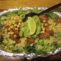 Vegan bbq tempeh bowl. at Burrito del Sol in Fort Walton Beach