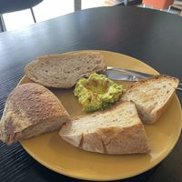 Avocado and country sourdoughh  at Brunch of idiot in Bangkok