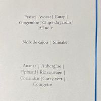 Vegan degustation menu in early October 2024 at Hotel Sainte-Victoire Restaurant in Vauvenargues