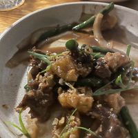 Mushroom and tofu stir fry  at Dee Den in Buderim