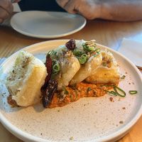 Crispy Pumpkin Khao Jee Rice Cakes  at Dee Den in Buderim