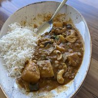 Special: chickpea & cashew curry  at Harvest Cafe & Store in Bathurst
