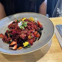Beetroot falafel salad bowl  at The Earn Coffee Shop in Perth