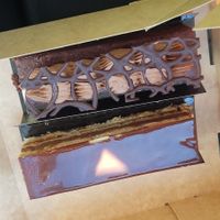 Brownie and opera at Pica Mica Traiteur in Bagneres-de-bigorre