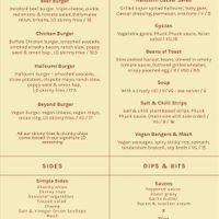 Menu as of Nov ‘24  at The Lansdowne in Belfast