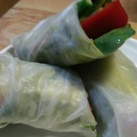 spring rolls at W Gruncie Rzeczy in Warsaw