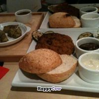 Carrot Burgers and Dips at W Gruncie Rzeczy in Warsaw