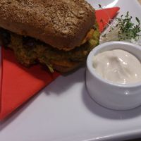 Pate sandwich with mayo at W Gruncie Rzeczy in Warsaw