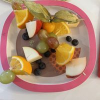 Fruit on a stickk  at Wiener Café Stübchen in Marktheidenfeld