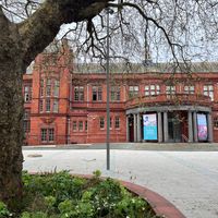 Whitworth Art Gallery where the cafe is located. The entrance to the gallery is free. Go straight through and turn left. at The Whitworth Cafe in Manchester