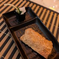 Vegan appetizer - inari and roll at Hope Izakaya in Edinburgh