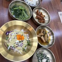 Banchan veganos  at Green Gram Flower in Jeonju