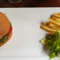 Multigrain theory burger at Green Theory in Bangalore
