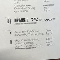 Menú sin café   at Terrible Coffee in Queretaro