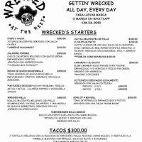 Menu 11/2024 at Wrecked at the Reef in Puerto Penasco